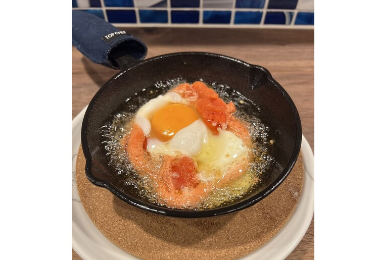 ▼アヒージョ/明太子と玉子